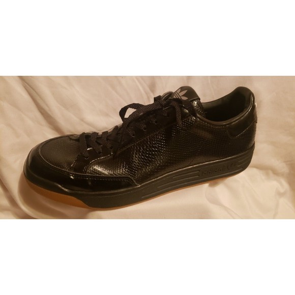 MENS ADIDAS ROD LAVER LUX Sneakers Shoes Black Leather Sz US 8 D74107 main image 4